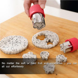 TTLIFE 8Pcs Flowers Cartoon Fruit Vegetable Cutter Mold Stainless Steel Cake Cookie Biscuit Cutting Shape Tools