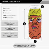 Trump Bugged funny socks pink 3D printed Casual kawaii ankle harajuku socks chaussette femme cute socks