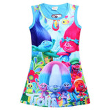 Trolls Dresses for Girls Baby Girl Clothes Summer Sleeveless Girl Dresses Children Clothing Kids Girls Dress Children Clothing