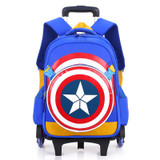Trolley Children School Bags Mochilas Kids Backpacks With Wheel Trolley Luggage For Boys backpack Escolar Backbag Schoolbag