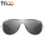 TRIOO Driving Wrap Sun Glasses For Men Cool Windproof Sunglasses 2017 Polarized And UV400 Sports Eyewear Fashion Metal Oculos
