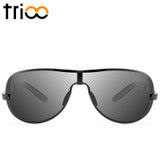 TRIOO Driving Wrap Sun Glasses For Men Cool Windproof Sunglasses 2017 Polarized And UV400 Sports Eyewear Fashion Metal Oculos