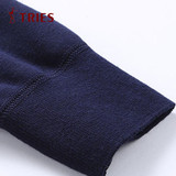 TRIES Underwear Men Thick Plus Velvet Long Johns tops Winter Mens Warm Thermal Underwear O-neck clothing as outerwear