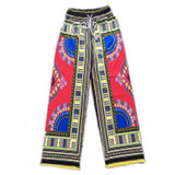 Tribal Print Wide Leg Pants Woman Trousers Big Size Folk Custom Ethnic Trousers For Women Pantalon Femme Pants Women's Pants