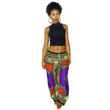 Tribal Print Wide Leg Pants Woman Trousers Big Size Folk Custom Ethnic Trousers For Women Pantalon Femme Pants Women's Pants