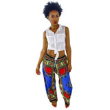 Tribal Print Wide Leg Pants Woman Trousers Big Size Folk Custom Ethnic Trousers For Women Pantalon Femme Pants Women's Pants