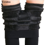 Tresdin Sexy Autumn Winter Fashion Women Plus Cashmere Tight High Quality Knitted Velvet Tights Elastic Slim Warm Thick Tights
