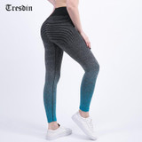 Tresdin New Women Casual Leggings Fitness High Waist Stretch Workout Cropped Leggings Exercise Trousers Leggings Sexy Leggings