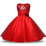 Flower Teenage Girl Dress For Wedding Party Kids Costume Children Clothing Girl Bridesmaid Ball Gown Tulle Clothes For Girls 12T