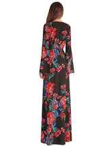 Floral Asymmetric Split-side Maxi Dress