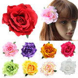 Flocking Cloth Red Rose Flower Hair Clip Hairpin DIY Headdress Hair Accessories For Bridal Wedding Flocking Cloth Red Rose Flower Hair Clip Hairpin DIY Headdress Hair Accessories For Bridal Wedding