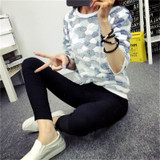 Fleece Women Five Star Print Harajuku Christmas Women Sweaters 2017 Fashion Winter Wool Pullover Cashmere Knitted Sweater Warm