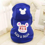 Fleece Dog Clothes Pet Clothing Small Dog Coat Cartoon Bear Puppy Jacket Apparel Chihuahua Hoody In Winter Keeping Warm 109