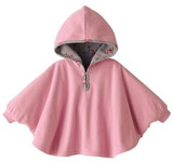 Fleece Combi Baby Coat Babe Cloak Two-sided Outwear Floral Baby Poncho Cape Infant Baby Coat Children's Clothing