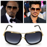 Flat Top Hot Square Sunglasses Men Women Luxury Brand Design Couple Lady Celebrity Brad Pitt Sun Glasses Super star Eyewear