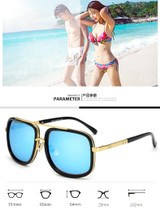 Flat Top Hot Square Sunglasses Men Women Luxury Brand Design Couple Lady Celebrity Brad Pitt Sun Glasses Super star Eyewear