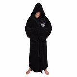 Flannel Robe with Hooded Male Star Wars Dressing Gown Jedi Empire Men's Bathrobe Winter Long Robe Mens Bath Robe