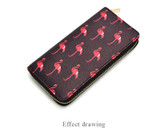 Flamingo Print Women Fashion Long Purse Mujer Clutch Phone Case PU Leather Girls Card Holder Bag Female Wallet