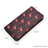 Flamingo Print Women Fashion Long Purse Mujer Clutch Phone Case PU Leather Girls Card Holder Bag Female Wallet