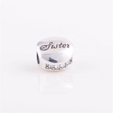 Fits Eu Brand Original Bracelets Sterling Silver Beads For Sister CZ Stone Charm European DIY Jewelry For Women Wholesale
