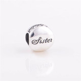 Fits Eu Brand Original Bracelets Sterling Silver Beads For Sister CZ Stone Charm European DIY Jewelry For Women Wholesale