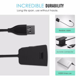 Fitbit Charge 2 Replacement USB Charging Charger Cable Cord for Fitbit Charge 2 Bracelet Wristband Dock Adapter with 55cm