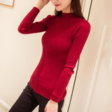 High Quality 2017 Women Sweater New Turtleneck Pullover Winter Tops Solid Cashmere Sweater Autumn Female Sweater