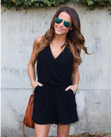 high quality 2017 Summer Women Casual Jumpsuits Sleeveless LACE Solid bandage Rompers Short Pants Overalls for Women Playsuit