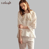 High quality 2017 new cotton pyjamas women long sleeve print pajamas female casual ladies sleepwear homewear pijamas sets A430 High quality 2017 new cotton pyjamas women long sleeve print pajamas female casual ladies sleepwear homewear pijamas sets A430