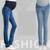 High Quality 2017 Maternity Jeans Pregnant Woman Cartoon Pencil Pants Maternity Elastic Waist DenimTrousers Pregnancy Clothes