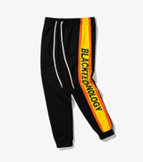 high quality 2017 Fashion Spliced pants Elastic Waist Cotton joggers Pants Men hip hop Casual sweatpants Side Plaid Pants