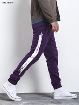 high quality 2017 Fashion Split Side Stripe Elastic Waist joggers Full Length Pants Men hip hop Casual sweatpants High Street
