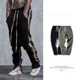 High Quality 2017 Fashion Bare Zipper Streetwear Hip Hop Fitness Long Pants Men Casual Sweatpants Jogger Trousers