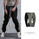 High Quality 2017 Fashion Bare Zipper Streetwear Hip Hop Fitness Long Pants Men Casual Sweatpants Jogger Trousers