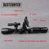 Night Vision Riflescope Hunting Scopes Optics Sight Tactical 850nm Infrared LED IR Waterproof Night Vision Hunting Camera