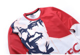 High quality 2016 fashion autumn men sweatshirt 3d KFC printed graphic crew neck sweatshirts pullover hoodies Sudaderas Hombre