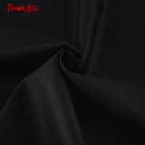 High Quality 100% Cotton Fabric Twill Black Classic Color Home Textile Material Sewing Soft Cloth Tela For Bedding Crafts