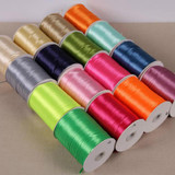 High quality (10Meters/lot) 1/8''3mm Light brown Satin Ribbon Wedding Christmas Handmade DIY Material Decoration Wrapping Ribbon
