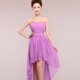 High Low Cocktail Dresses New Grace Crystal Dress Formal evening Party gown Vestido de noiva