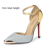 High Heels Women Pumps Glitter High Heel Shoes Woman Sexy Wedding Party Shoes Gold Silver Blue