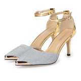High Heels Women Pumps Glitter High Heel Shoes Woman Sexy Wedding Party Shoes Gold Silver Blue