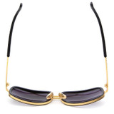 High Fashion Square Mens Sunglasses Brand Designer Unisex Gold Metal Frame Male Eyewear Quality Gradient Sun Glasses For Women