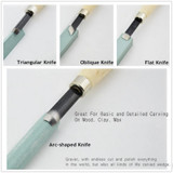 High Carbon Steel with Wooden Handles 10pcs/ Set Wood Handle Carving Mini Chisels Kit Handy Cutting Burin Tools Set