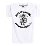 High Casual 100% Cotton Mens T Shirts Sons of Anarchy Short Sleeve O Neck Shirt Fashion Casual Brand Clothing