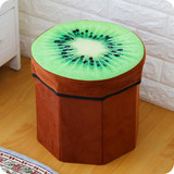 High capacity Folding Box Funny Fruit storage Box Stool Sundries Organizer Office Desk Home Storage Box Home Office Storage Box