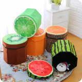 High capacity Folding Box Funny Fruit storage Box Stool Sundries Organizer Office Desk Home Storage Box Home Office Storage Box