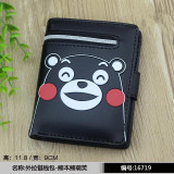 High Capacity Fashion Women Wallets PU Leather Wallet Zipper Clutch Coin Purse cartoon Kumamon totoro luffy purse female wallets