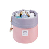 High Capacity Barrel Shaped Travel Women Brand Cosmetic Bags Nylon Organizer Toiletry Makeup Bags For Women Ladies Box Neceser