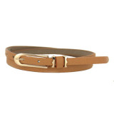 CharmDemon New Lovely Women Girl Buckle Candy Color Thin Skinny PU Leather Belt June10