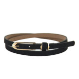 CharmDemon New Lovely Women Girl Buckle Candy Color Thin Skinny PU Leather Belt June10